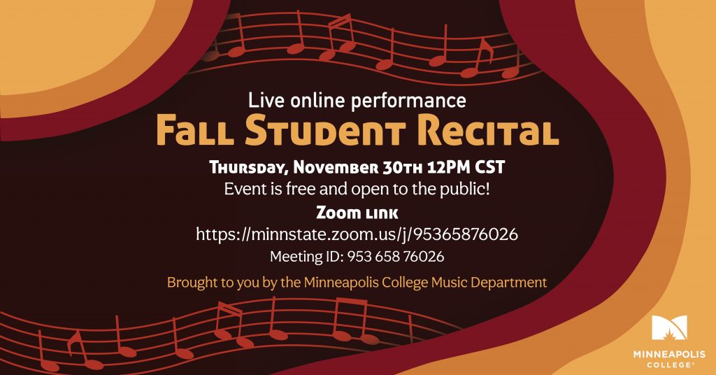 fall student recital online