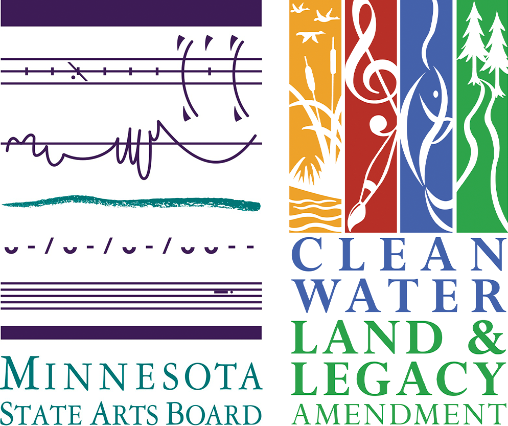mn state arts board logo in color on left and arts and cultural legacy fund logo in color on right